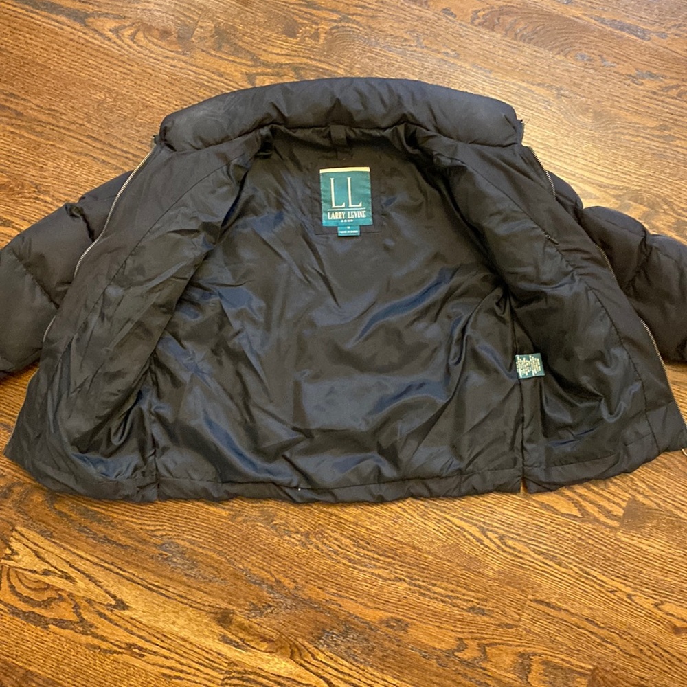 Larry Levine Women’s Black Down Jacket Coat size M